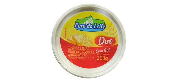 Alim a Base de Mant/Marg Puro do Leite 200G