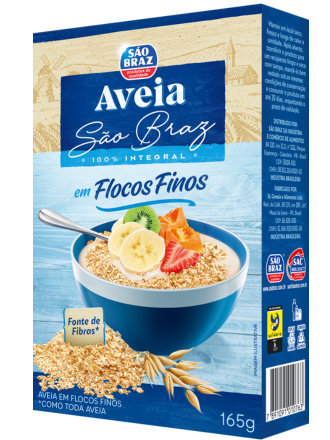 Aveia em Flocos Finos Sao Braz 165G