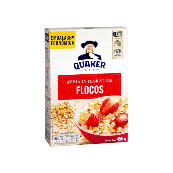 Aveia Quaker Flocos Integral 450G