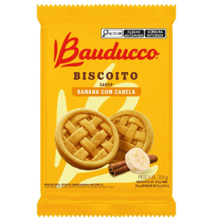 Bisc Bauducco  Banana C/Canela 354G