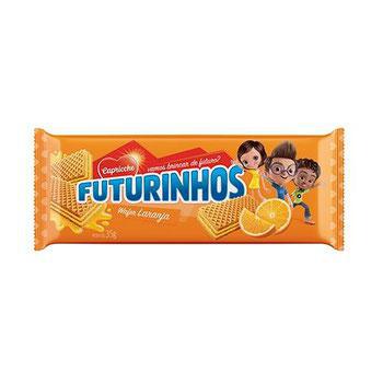 Bisc Futurinhos Wafer Laranja 28G