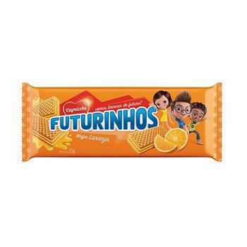 Bisc Futurinhos Wafer Laranja 28G