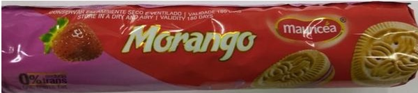 Bisc Mauricea Amanteigado Morango 100G