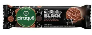 Bisc Piraque Leite Maltado Black Chocolate 80G