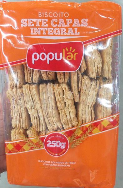 Bisc Popular Sete Capas Integral 250G