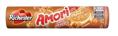 BISC RICHESTER AMORI RECH PIPOCA/CARAM 125G