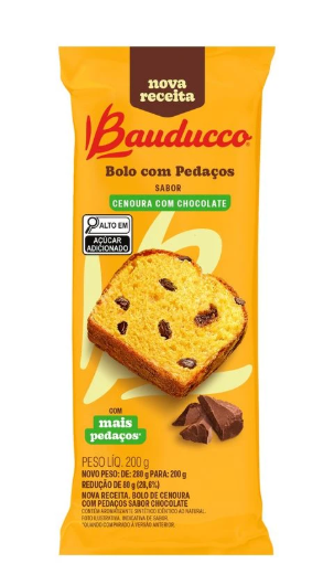Bolo Bauducco Cenoura C/Chocolate 200G