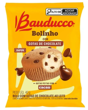 Bolo Bauducco Gotas de Chocolate 40G