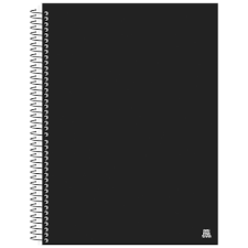 CADERNO UNIV KBOM BLACK 20M 280F 1UN
