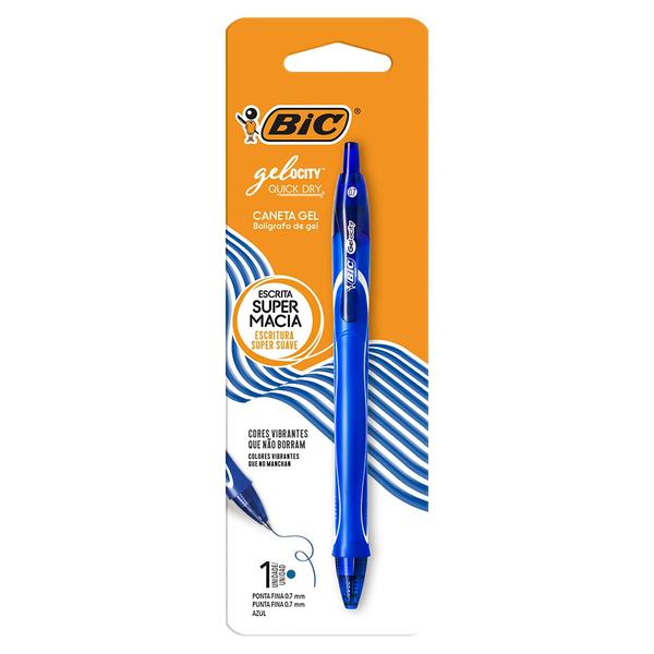 Caneta Bic Gelocity Quick Dry AZ 1UN