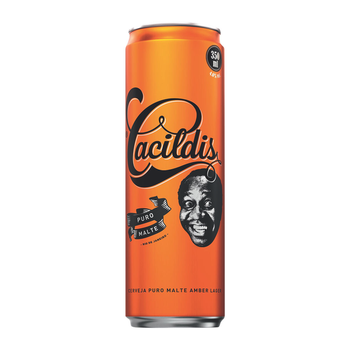 Cerveja Cacildis Amber Lager P.Malte LT 350ML