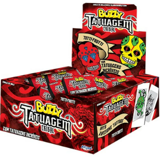 Chicle Buzzy Tatto Tribal T.Frutti 90UN