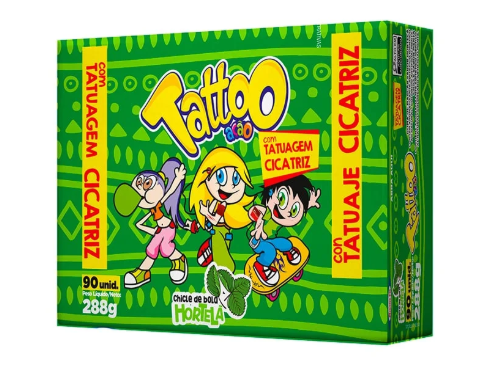 Chicle Santa Fe Hortela Tattoo Cicatriz 90UN