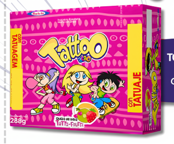 Chicle Santa Fe T.Frutti Tattoo Tribal 90UN