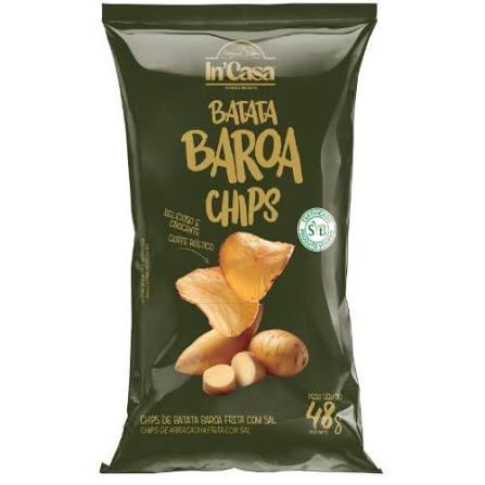 CHIPS DE BATATA BAROA NATURAL C/SAL 48G