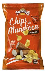CHIPS DE MANDIOCA NATURAL C/SAL 50G