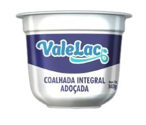 Coalhada Integral Valelac Adocada 140G