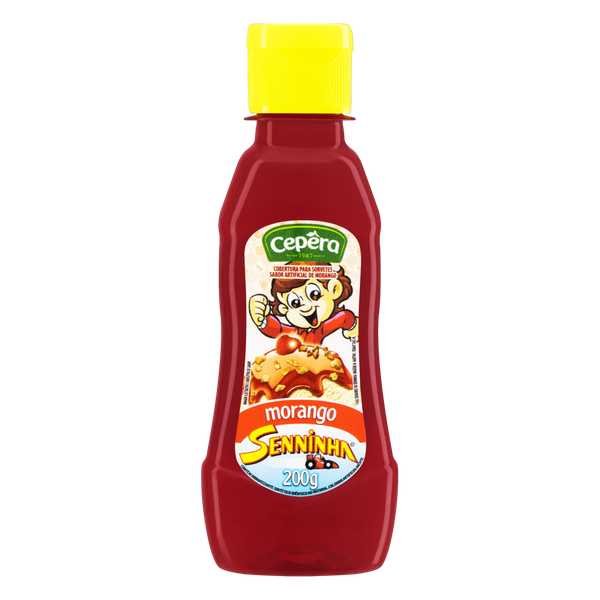 Cobertura p/Sorvete Senninha Morango 200G
