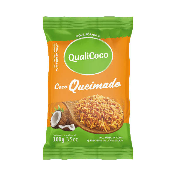Coco Ralado Flocado Qualicoco Queimado 100G