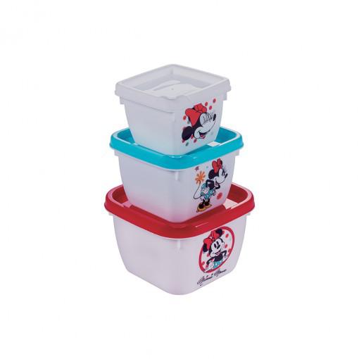 Conj 3 Potes Conect Plasutil QD Minnie 3UN