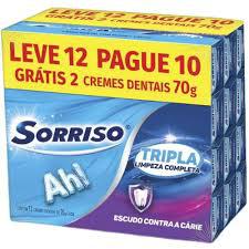 Creme Dental Sorriso Trip L.Comp L12P10 12X70G