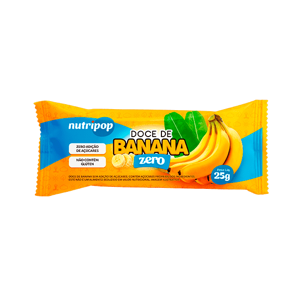Doce Nutripop de Banana Zero 25G