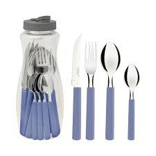 FAQUEIRO INOX GAMBOA AZUL 16PC 1UN