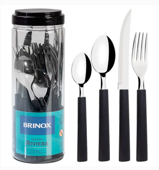 Faqueiro Riviera 24pcs PT 1UN