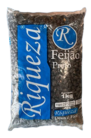 FEIJAO PRETO RIQUEZA T2 1KG