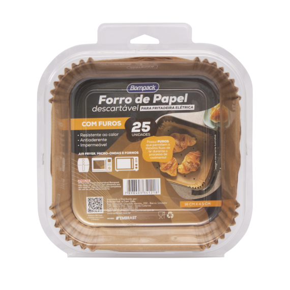 Forro Bompack P/Air Fryer Quad C/Furo 25UN