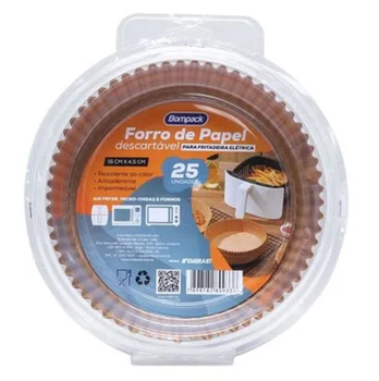 Forro de Papel Bompack P/Air Fryer 25UN