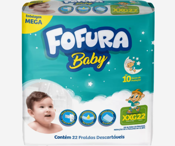 Fralda Desc Fofura Baby Mega XXG 22UN