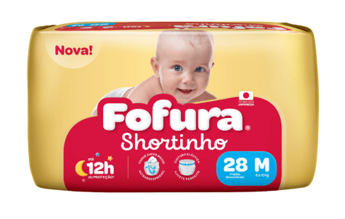 Fralda Desc Fofura Shortinho Mega MD 28UN