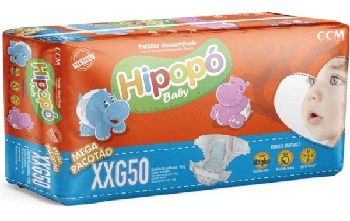 Fralda Desc Hipopo Baby Hiper XG 50UN