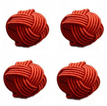 Kit Porta Guardanapos Tresse Bordo 4PCS 4UN