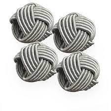 Kit Porta Guardanapos Tresse Cinza 4PCS 4UN