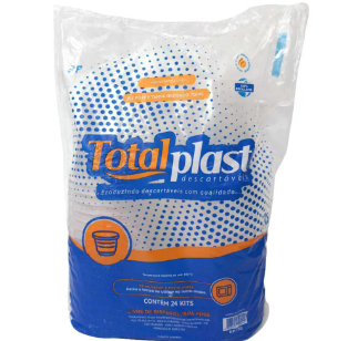 Kit Pote e Tampa Totalplast Red 500ML 24UN