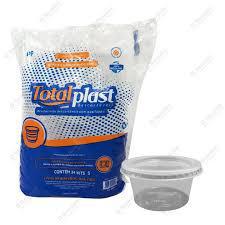Kit Pote e Tampa Totalplast Red PP 350ML 24UN