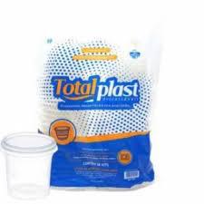 Kit Pote e Tampa Totalplast Red PP 750ML 24UN