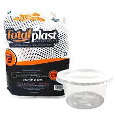 Kit Pote e Tampa Totalplast Ret PP 250ML 24UN