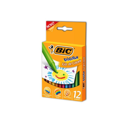 Lapis de Cera Bic Gel Evolution 12UN
