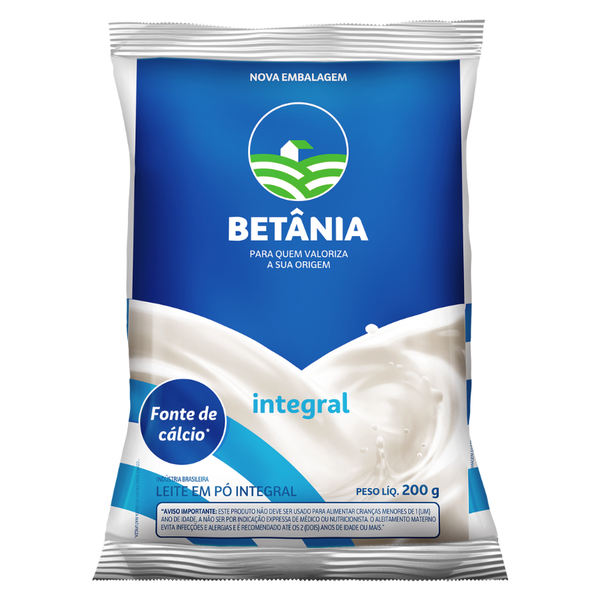 LEITE EM PO BETANIA INTEGRAL  200G