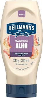 Maionese Hellmans Squeeze Alho 335G