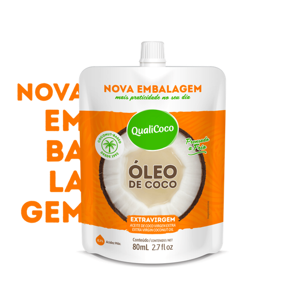 Oleo de Coco E.Virgem Qualicoco Sache 80ML