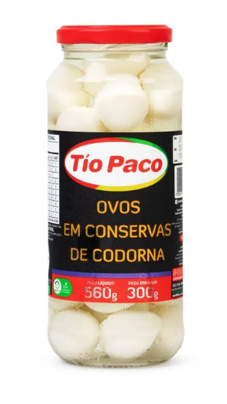 Ovo de Codorna Tio Paco 300G