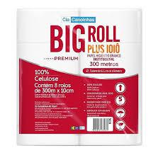 Papel Higienico Big Roll Branco 8X1 300M 8 X 300M