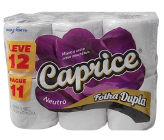 Papel Higienico Caprice FD 20MT LV12P11 12UN
