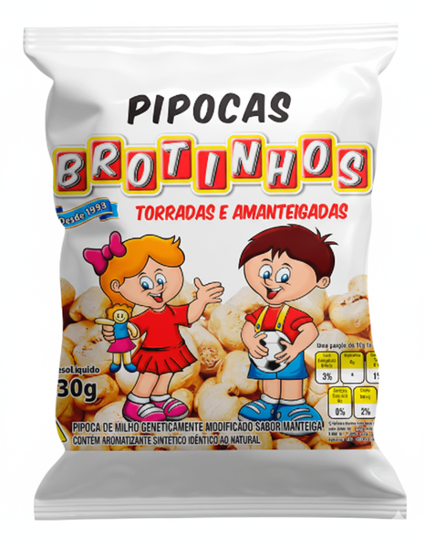 Pipoca Brotinho Branca 10X30G