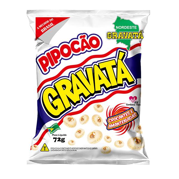 Pipoca Gravata Branca Metalizada 10X72G