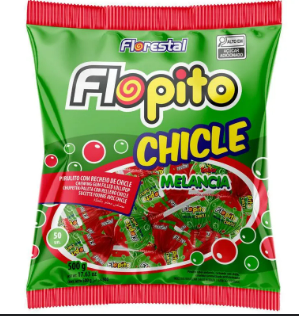 Pirulito Flopito Chicle Melancia 500G